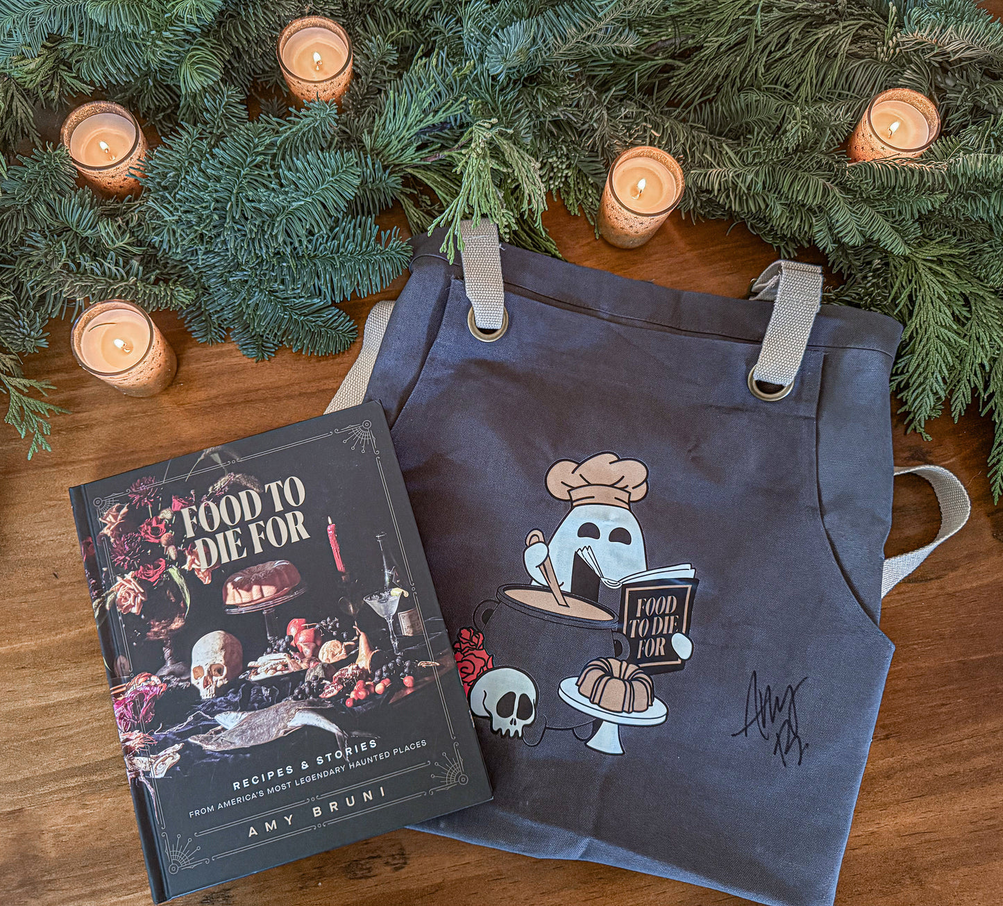 Signed Cookbook/Apron Combo